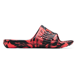 Herrenpantoffeln Under Armour M Locker Camo schwarz/rot Black / Beta / Beta