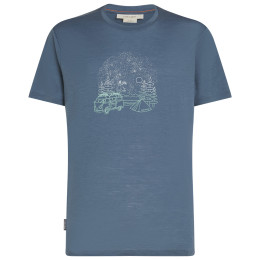 Herren-Funktionsshirt Icebreaker M Mer 150 Tech Lite III SS Tee Van Camp blau/grau Dawn