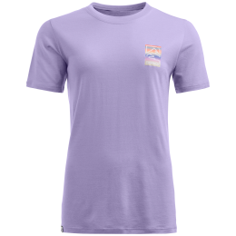 Damen-Funktionsshirt Ortovox 140 Cool Mtn Gradient Ts lila Lush Lavender