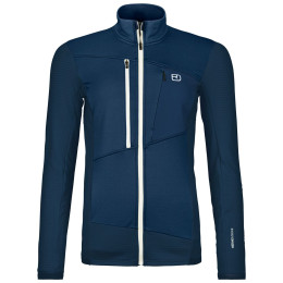Damen Funktions-Sweatshirt Ortovox Fleece Grid Jacket W dunkelblau deep ocean