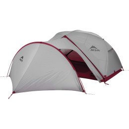 Zelterweiterung MSR Gear Shed grau/rot