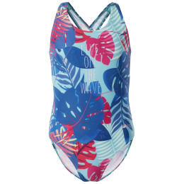 Kinderbadeanzug Aquawave Salava Jr blau/rosa Curacao Jungle