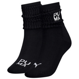 Damensocken Puma Women Slouch Sock 2P schwarz black