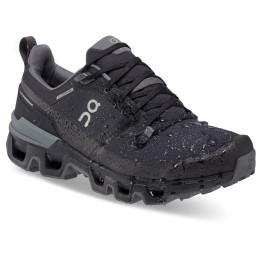 Damen Trekkingschuhe On Running Cloudwander Waterproof schwarz/grau Black/Eclipse