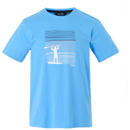 Herren T-Shirt Regatta Cline IX blau transparent ElyBluPadBrd