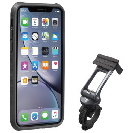 Hülle Topeak Ridecase Pro Iphone Xr schwarz/grau Black/Gray