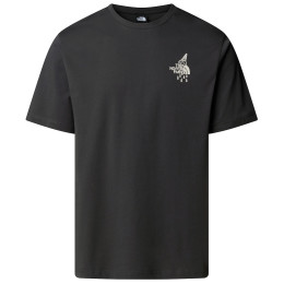 Herren T-Shirt The North Face U Powder Days Relaxed S/S Tee-Graphic dunkelgrau Asphalt Grey