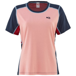 Damen-T-Shirt Kari Traa Sanne Hiking Tee rosa/blau Dream