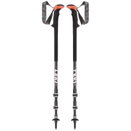 Trekkingstöcke Leki Sherpa XTG AS rot BlackWhiteFluorescentRed