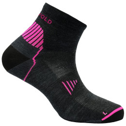 Socken Devold Running Merino Ankle Sock Wmn rosa/grau Dark Grey