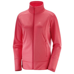 Damen-Sweatshirt Salomon Discovery Fz W rosa HibiscHeather
