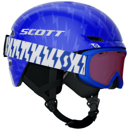 Set Helm und Brille Scott Keeper 2 + Witty Jr blau/hellblau royal blue