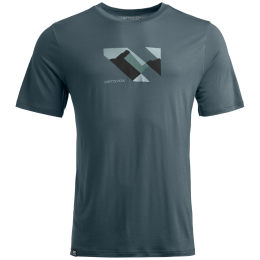 Herren-T-Shirt Ortovox 140 Cool Landscape T-shirt grau Dark Arctic Grey