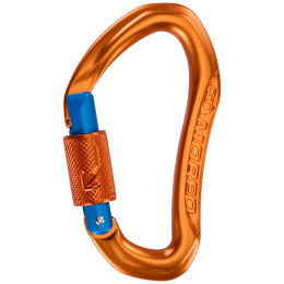Karabiner Climbing Technology Morfo BG (brilock gate) orange/blau Orange/Blue