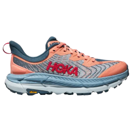 Damen Laufschuhe Hoka Mafate Speed 4 rosa/blau PAPAYA / REAL TEAL