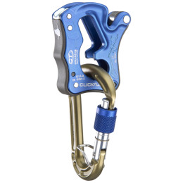 Sicherungsgerät Climbing Technology Click Up Green s HMS karabinou blau blue