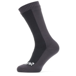 Wasserdichte Socken SealSkinz Waterproof Cold Weather Mid schwarz/grau Black/Grey