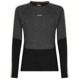 Herren-Funktionsshirt Icebreaker Men Merino 200 Oasis+ LS Crewe grau/schwarz Blk/Jtht/Und/Cb