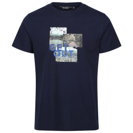 Herren-T-Shirt Regatta Cline VII dunkelblau Navy Mountain Photo