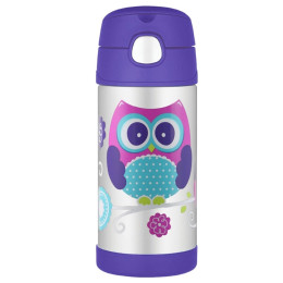 Kinder Thermoflasche Thermos Funtainer Sova lila Owl