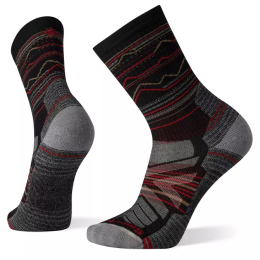 Socken Smartwool Hike Light Cushion Mountain Range Pattern Crew Socks schwarz black