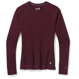 Damen-Funktionsshirt Smartwool W Classic Thermal Merino BL Crew Boxed 2022 weinfarbe black cherry heather