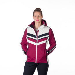 Damen Skijacke Northfinder Doris weiß/lila 522whitecherry