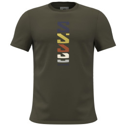 Herren-T-Shirt Salomon Outlife Graphic Retro Type grün OliveNight