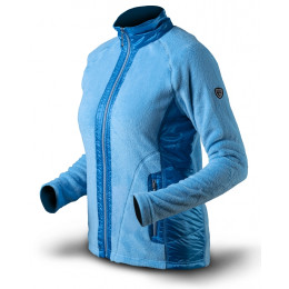 Damen-Sweatshirt Trimm FLOWERS blau Blue