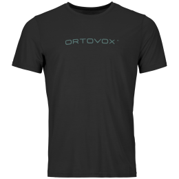 Herren-T-Shirt Ortovox 150 Cool Brand T-shirt schwarz Black Raven