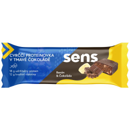 Riegel Sens Cricket Proteinriegel in dunkler Schokolade – Banane und Schokolade (60 g)