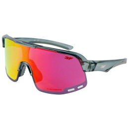 Sonnenbrille 3F New Version II 1988 grau/rot grey/red