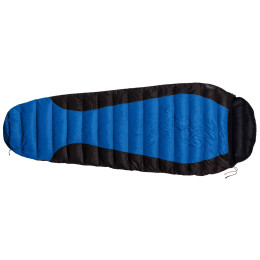 Daunenschlafsack Warmpeace Viking 300 180 cm wide blau Blue/Gray/Black
