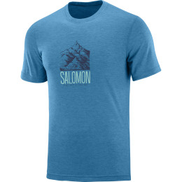 Herren-T-Shirt Salomon Explore Graphic Ss Tee M blau FjordBlue