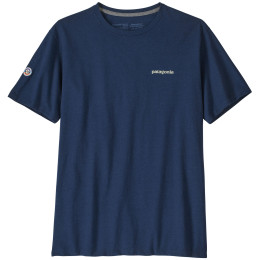 Herren-T-Shirt Patagonia Fitz Roy Icon Responsibili Tee dunkelblau Lagom Blue