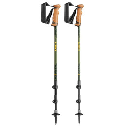 Trekkingstöcke Leki Legacy Lite AS schwarz mango-olivgreen-bottlegreen