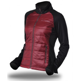 Damenjacke Trimm Candy weinfarbe Bordo/Black