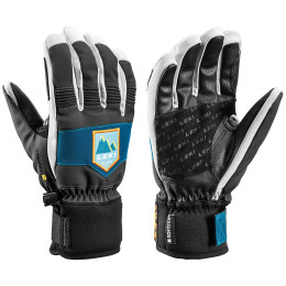 Skihandschuh Leki Patrol 3D Junior schwarz/blau graphite-petrol