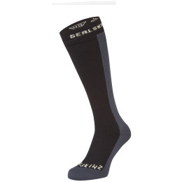 Wasserdichte Socken SealSkinz Worstead schwarz/grau Black