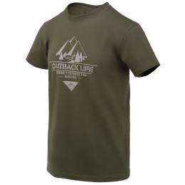 Herren-T-Shirt Helikon-Tex T-Shirt (Outback Life) grün Taiga Green