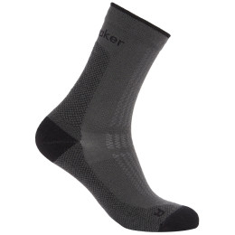 Damensocken Icebreaker W Mer Hike+ Ultralight Quarter grau OBSIDIAN/BLACK