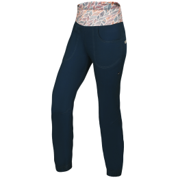 Damenhose Ocún Sansa Pants blau/rot Blue Moonlit Ocean
