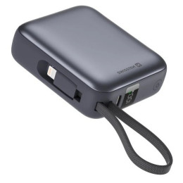 Powerbank Swissten 10000 mAh USB-C / Lightning schwarz black