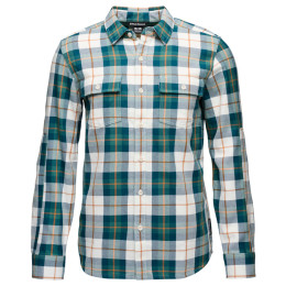 Herrenhemd Black Diamond M Project Twill Ls Shirt grün/weiß Raging Sea-Henna (9651)