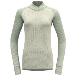Damen-Funktionsshirt Devold Kvitegga Merino 230 Cross Neck weiß Raw White