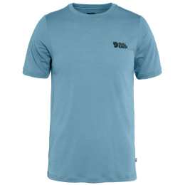Herren-T-Shirt Fjällräven Abisko Wool Logo SS M blau Dawn Blue