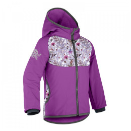 Kinder-Softshell-Jacke Unuo Fleece Basic lila