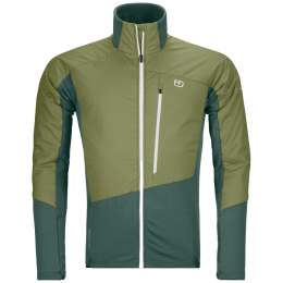 Herrenjacke Ortovox Westalpen Swisswool Hybr Jkt M grün Wild Herbs