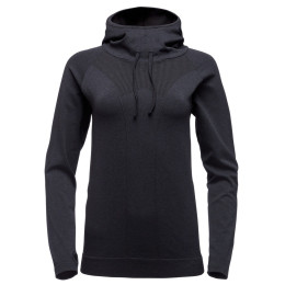 Damen Funktions-Sweatshirt Black Diamond Crux Hoody schwarz Carbon
