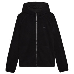 Damen-Sweatshirt 4F Fleece F291 schwarz DEEP BLACK